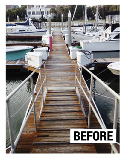 Acryfin Before and After Deck Restoration